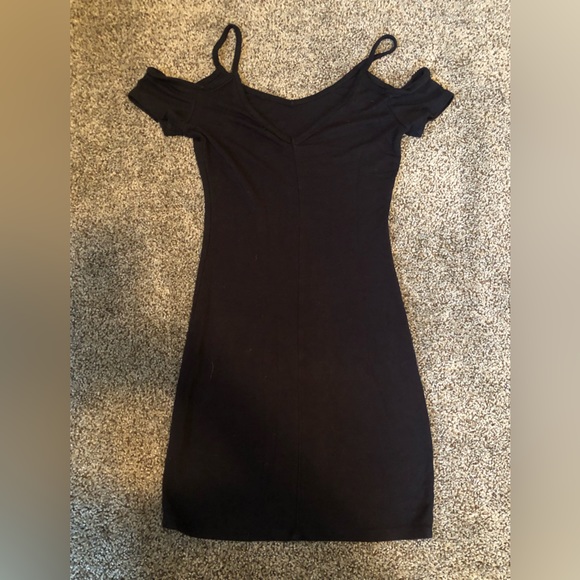 GARAGE Mini Black Dress - Picture 2 of 4